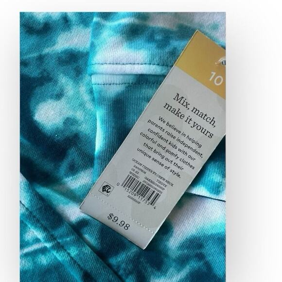 Garanimals crewneck tie-dye sweatshirt with one large pocket, kids size 10 - Picture 5 of 8